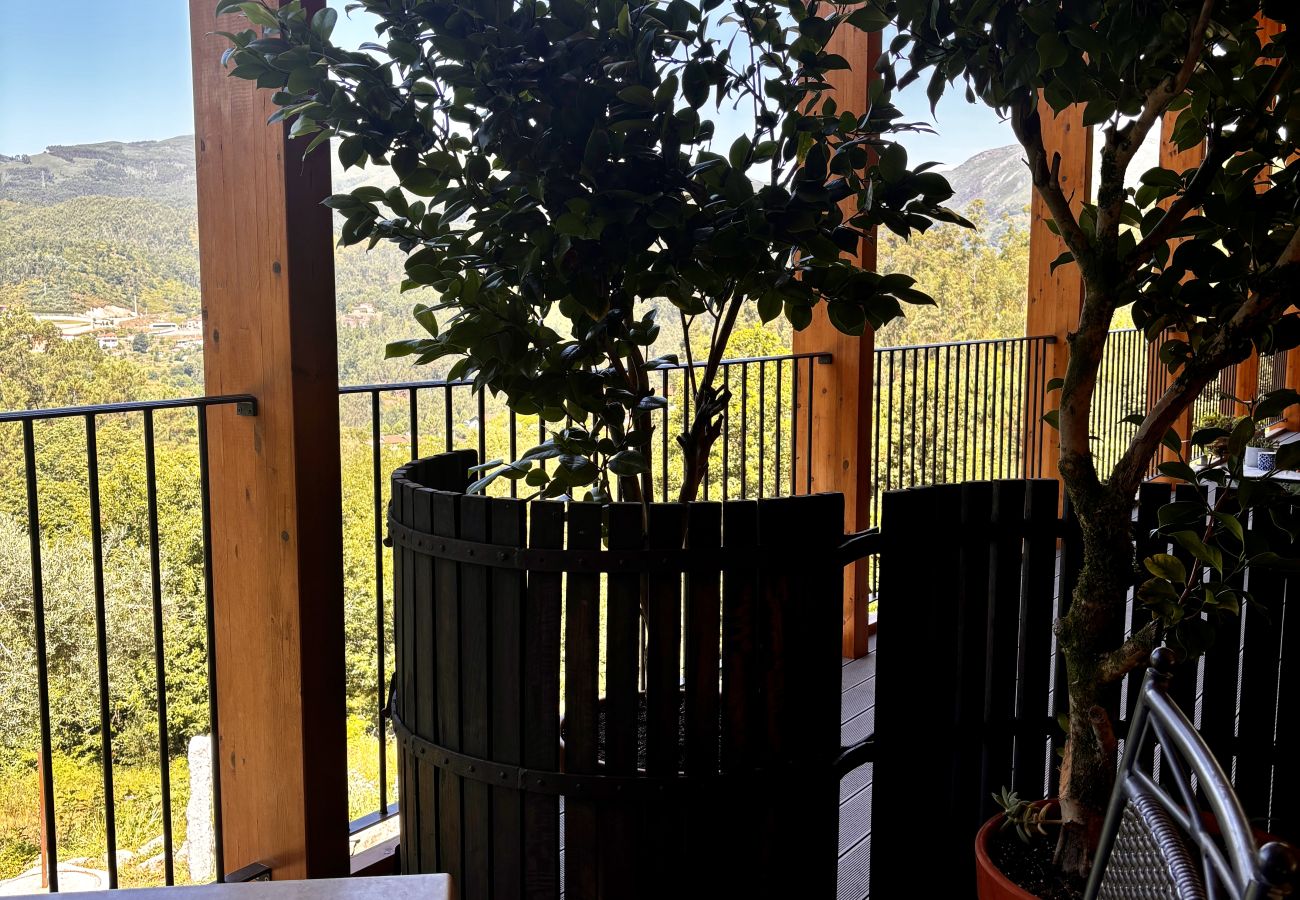 Rent by room in Terras de Bouro - Quinta de Grovelas -  Quarto com Terraço